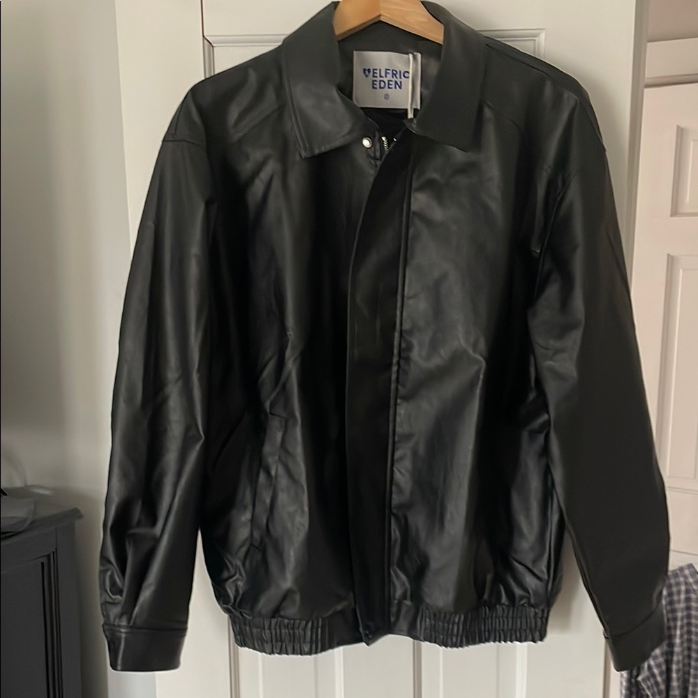 Aelfric Eden Black Bomber Jacket, size medium, new with tags